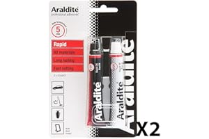 BEST PRICE SQUARE Araldite Lot de 2 tubes d'époxy rapide 15 ml