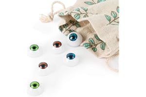 Vollence 3 Par de 3 Colores Oval Doll Eyeballs Hollow Acrylic Doll Eyeballs para DIY Coser Craft Puppet Bear Doll Animal Stuffed Toys Muñeca de Silicona Completa