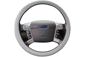 BERFEA Car Steering Wheel Covers Soft Silicone Anti-Slip Steering Wheel Cover Protector Car Accessory Decoration Universal 13-15 Inches/33-40 cm