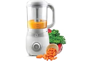 Cherub Baby Easycook 4-in-1 Baby Food Maker, Steamer, Blender, Bottle Steriliser & Warmer | All-in-One Food Processor | Newborn Essentials & Baby Travel Essentials