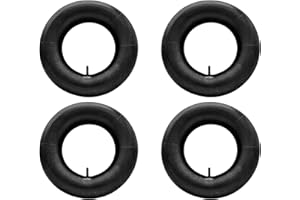 ‎HMH 4X HMH-Shop Schlauch 4.00-8 Schubkarrenschlauch 4er Set 4.80 Ersatzschlauch für Schubkarre 400x100mm Innenschlauch 4 Stück Luftreifen gerades Auto Ventil TR13 Luftrad Tube Reifenschlauch