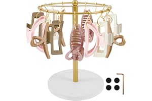 QINGLANG Claw Clip Holder Metal Hair Clip Organiser Space Saving Hair Accessories Display Stand Reusable Large Capacity Claw Clip Storage Rack for Living Room, Shop, Bedroom Vanity Table Beside Table