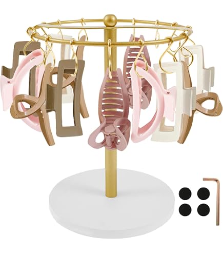 Support 3 Niveaux En Acrylique Transparent – Organisateur Vertical Pour Serre-Têtes, Pinces, Bijoux Et Accessoires Cheveux