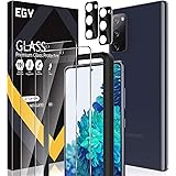 EGV Screen Protector for Samsung Galaxy S20 FE 4G/5G Tempered Glass, 2 Screen Protection Film and 2 Camera Lens Protector and