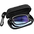 EXCEART - 1.0 Nearsighted Glasses Folding Reading Glasses Black Myopia Glasses Long Distance Eyeglasses with Portable Case