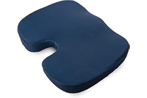 Lifenaxx ergonomisches Sitzkissen für Kinder mit einzigartigem Memory-Schaum - Mobil einsetzbar für die Schule, Auto, Bahn usw. - orthopädisches Sitzkissen LX-034