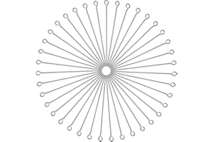 TOAOB THE ONE AND ONLY BABY TOAOB 200 Pezzi Chiodini Occhiello Spilli Dritti Pin in Acciaio Inox 50mm per Fai da Te Collane Orecchini Bracciali Creazione di Gioielli