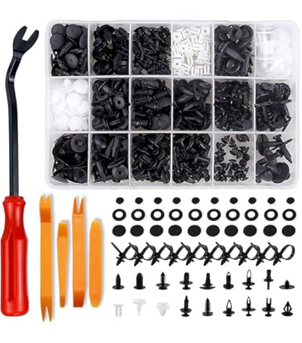 ECSiNG 20 pezzi copertura sottoscocca clip di fissaggio di ricambio 07147201307 compatibile con BMW X1 X2 X3 X4 X5 X6 serie paraurti posteriore clip decorative
