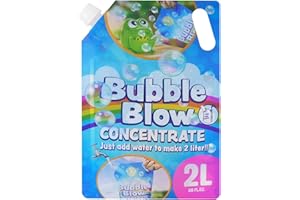 The Magic Toy Shop Bubble Liquid Concentrate Solution 80ml - Add Water to Make 2L - Suitable Refill Mixture for Bubble Guns, Wands, Machines - Ideal Outdoor Summer Gift for Kids Age 3 and Above