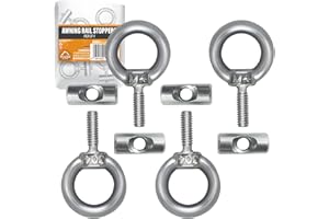 Xtremeauto Awning Rail Stoppers 4-Pack – M4 x 12mm Stainless Steel 6mm Diameter – Awning End Stops for Caravan, Campervan, Motorhome, Tent Rail Track – Rustproof & Durable
