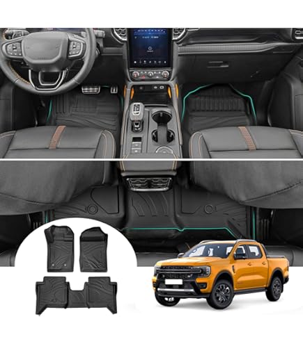 Tappetini E Rivestimento Bagagliaio Per Ford Expedition 7 Posti (MAX O L) 2018-2024 Con Seconda Fila A Secchio - Protezione In TPE Antiscivolo, Inodore E Impermeabile