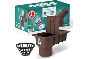 Millto™ Desagüe de Tubería de Lluvia y Canalón con Filtro 110 mm | Barranco de Lluvia Caja Bajante Sumidero de la Agua Tubo Polipropileno Resistente Conexión Vertical