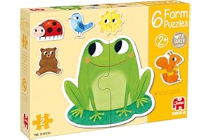 Goula 53173 6 Puzzles in Tierform, 2 Teile, Mehrfarbig, one Size