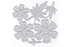 DzIxY Piuttosto sovrapposti fiori foglie di metallo fustelle per la creazione di carte in rilievo fustelle di carta set album scrapbooking modelli stencil tasche di stoccaggio