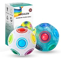 Boule Magique Arc-en-Ciel 19 Petites Boules – Puzzle 3D Casse-Tête Adresse Enfant Adulte Dès 6 Ans, Jeu Anti-Stress Jouet Puzzle 3D Enfants Adultes