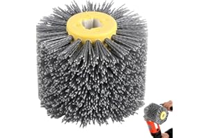 TBEST 120er Schleifbürste für Holz, Bürsten für Satiniermaschine,120 Bürste,Oberflächen-ConditionerPolierrad 120Er Körnung,Drahtzieh-Polierrad für Oberflächenbearbeitung, Entgratung und