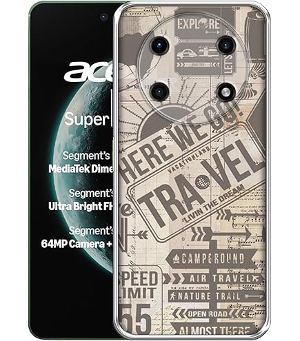 Fashionury Back Case for Acer Super ZX 5G, Print Silicone Stylish