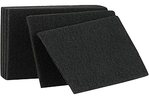 Delaisy Kargo 127712 Tampon abrasif, Noir (Pack de 10)