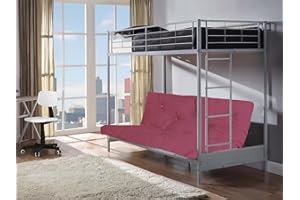 Humza Amani FUTON BUNK BED and with pink futon mattress (top mattress at extra cost)