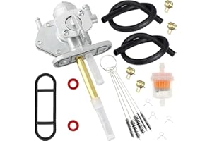 SOAJEE Robinet de réservoir de carburant compatible avec Kawasaki Ninja 250R 500 500R 900R EX250 EX500 ZX900A Zephyr 550 ZR550 ZR750 Vulcan 750 800 EN500 VN750 VN800KL650 KK LR650 KFX80 KFX50 ZR400