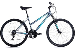 Huffy Purple Stone Mountain-Bicicleta de montaña, 21 SPD, Color Morado, Mujer, 26"/66 cm