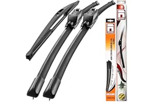 Recambo Limpiaparabrisas delantero y trasero compatible con Opel Meriva B | año de fabricación 2010 2017 (juego de 3: 700 mm/550 mm/400 mm)