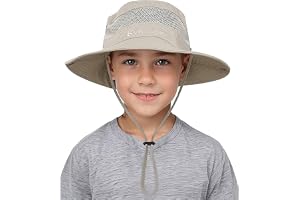 SZYYQ Kids Sun Hat, Boys Sun Hat Girls Beach Hat UPF 50+ Outdoor Kids Bucket Hat Wide Brim Kids Fishing Safari Hat Wide Brim Beach Hats Sun Hat
