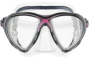 Cressi Big Eyes Evolution Snorkel Mask - Adult Diving Mask with Soft Silicone Seal - HD Mirrored Lenses for Scuba Diving