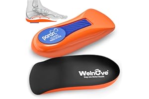 Plantarfasziitis FersensWelnove Premium Fußgewölbeunterstützung Fersenpolster Cups für Fersenschmerzen Fersen Sporn Achillessehnenentzündung, Frauen 36,5-40, Männer 37-40,5