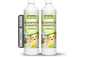 BIO-CHEM CLEANTEC Bio-Chem - Detergente enzimatico concentrato 2L - Combatte gli odori ostinati e le macchie - Azione probiotica naturale per tappeti, tessuti e superfici