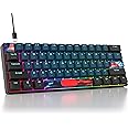 Ussixchare 60 Percent Mechanical Gaming Keyboard 60% RGB Keyboard with Red Switch Wired Compact Keyboard for Windows PS4/5 Xbox Gamers(61 Monster)