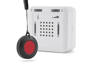 ELDAT - Mobiler Hausnotruf mit Notrufsendern und Quittierungsfunktion - Notrufknopf für Senioren - RS16 mit Halsbandsender RT27