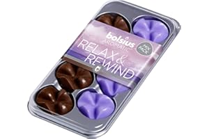 ‎BOLSIUS 8er Pack Bolsius Aromatic Wax Melts Duftwachs Schmelzblüten - Relax & Rewind