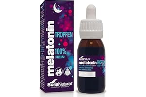 ‎SORIANATURAL Melatonin Tropfen 330 Nächte - 50ml Melatonin Hochdosiert Um Besser zu Schlafen und Einen Tiefen, Erholsamen Schlaf zu genießen - Spray und Tabletten Alternative