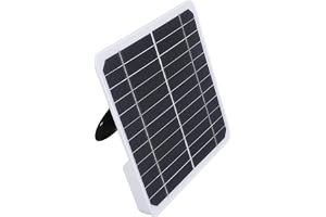 20W Vattentät Monokristallin Solpanel för Säkerhetskamera 5V Solpanelsladdare med Hög Effektivitet Väggmonterad IP68 Solpanel