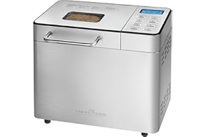 ‎PROFI COOK ProfiCook® Brotbackautomat mit Timer | morgens mit warmem Brot aufwachen | Krustenbräunung einstellbar (hell, mittel, dunkel) | 13 Programme | Bread Maker | Brotbackmaschine | Backautomat PC BBA 1282