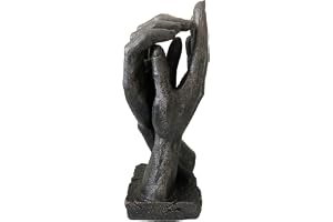 Stora bronshänder skulptur bröllopspresent äktenskap förslag livsstorlek 26 cm/10 tum 830 g