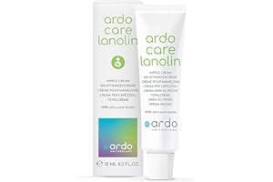 ARDO Care Lanolin Nipple Cream 10ml. Medical Grade Breastfeeding Nipple Balm For Sore, Cracked Nipples. Made With 100% Ultra-Pure Lanolin. Rapid Relief Breast Nipplecream For Nursing. (1 x 10ml)