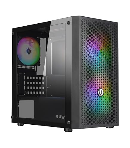 Noua Fobia L7 Nero Case Icro-ATX Per PC Gaing Ini Tower 0.60 SPCC - 12