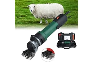 Sinbide - Tosapecore elettrico professionale, 690 W, per lana di pecore, montoni e capre … (Verde)