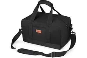 Durable Ryanair Sac 40x20x25cm Taille Maximale à Bord Deuxième Bagage en Cabine chez Ryanair avec Bandoulière Sac de Voyage Pliable Sac de Sport Noir