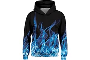 Freshhoodies Boys Girls Hoodie 3D Unisex Children's Hoodie Long Sleeve Pullover Hoodie Sweatshirt with Pockets 5-16 Years (M-XXXL)