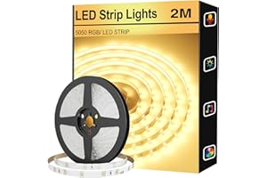 FUPT 2M LED Strip Light White CCT Tunable,CRI90 ，Adjustable White and Warm Vellow for Under Cabinet Bedroom Kitchen TV Mirror DIY