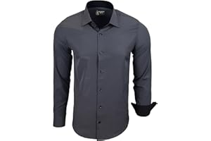 Subliminal Mode Chemise Homme Manches Longues | Coupe Classique | Confortable et Facile à Entretenir | Idéale pour Le Bureau et Sorties Décontractées