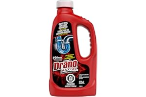 Drano Max Gel Drain Clog Remover and Cleaner per doccia o lavandino, sblocca e rimuove capelli, schiuma di sapone e blocchi, 900 ml