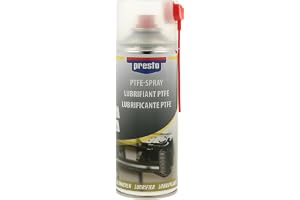 presto 306338 PTFE-spray, 400 ml | Temperaturbeständig -50 °C till 250 °C, silikonfri, OEM 306338, rör för riktad applicering