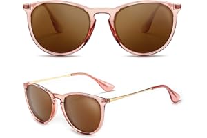 SUNGAIT Okulary przeciwsłoneczne w stylu vintage z zaokrąglonym kształtem dla mężczyzn i kobiet klasyczny styl retro