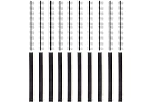 Youmile 10 pares de 5x machos y 5x hembras de una sola fila Cabecera de 40 pines Tira macho-hembras Cabezal de pines y macho-macho a 2,54 mm de una sola fila