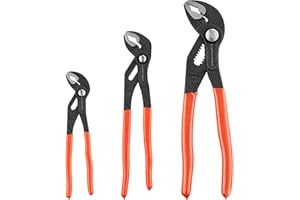 KAPSTROM KS Tools Water Pump Pliers Set 3-Pack Orange