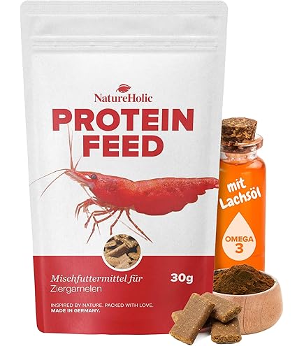 NatureHolic Pure Flakes - Tubifex - Hoge acceptatie - Meer dan 50% Tubifex - Vertroebelt het water niet - Voor vissen en ongewervelde dieren - Gemaakt in Mannheim